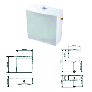 WIRQUIN 50717468 CISTERNA REVISO 3/6 LATERAL BAIXA